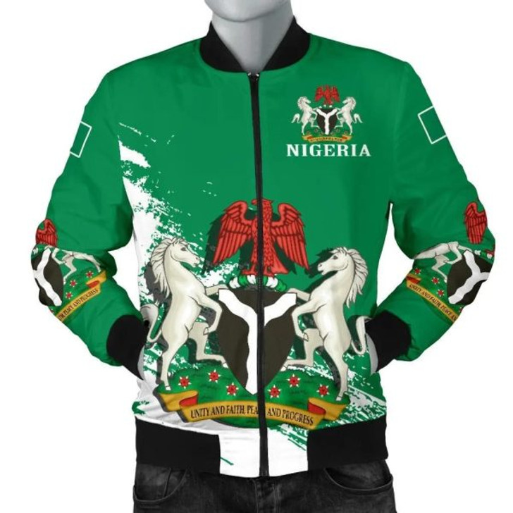 FUNSTUFFPRINTI Nigeria Special Men’s Bomber Jacket A7 Bomber Jacket