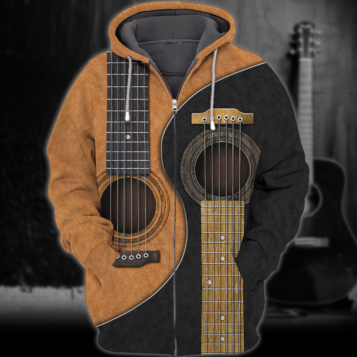 FUNSTUFFPRINT  Love Guitar    3D Hoodie and Zip Hoodie