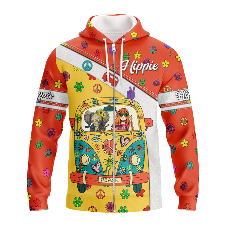 FUNSTUFFPRINT Lover Hippie- 3D Full Print    3D Hoodie and Zip Hoodie