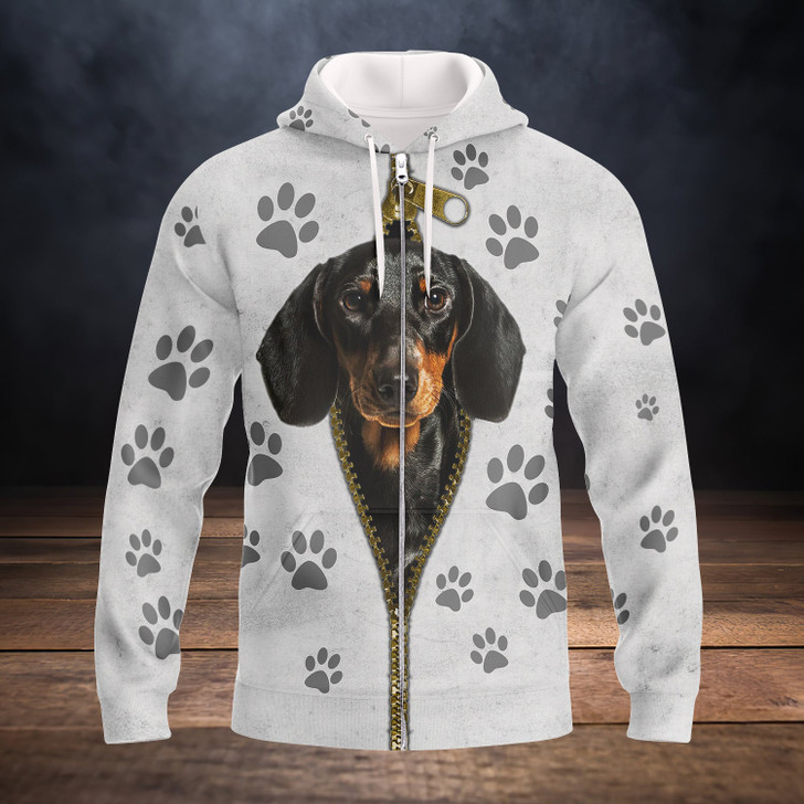 FUNSTUFFPRINT Dachshund    3D Hoodie and Zip Hoodie