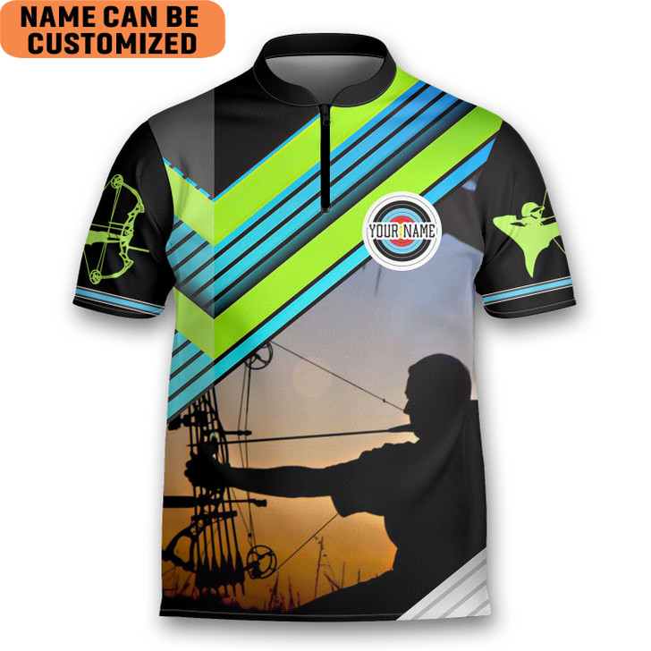 Custom Personalized The Archer That Shoots Badly Has A Lie Shooter Archery Jersey Zipper Shirt