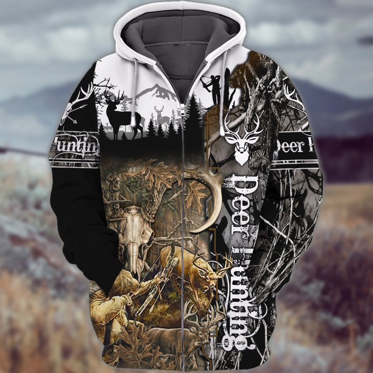 FUNSTUFFPRINT - Hunting     3D Hoodie and Zip Hoodie