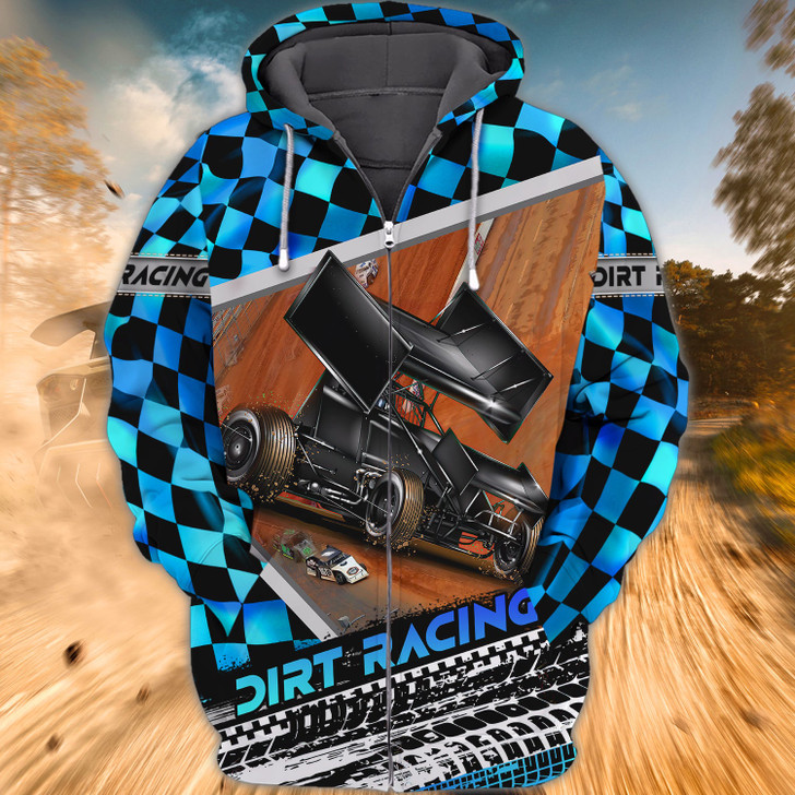 FUNSTUFFPRINT Dirt Racing   3D Hoodie and Zip Hoodie