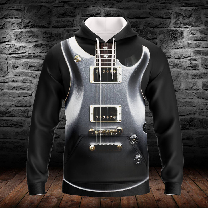 FUNSTUFFPRINT GUITAR - HADN     3D Hoodie and Zip Hoodie