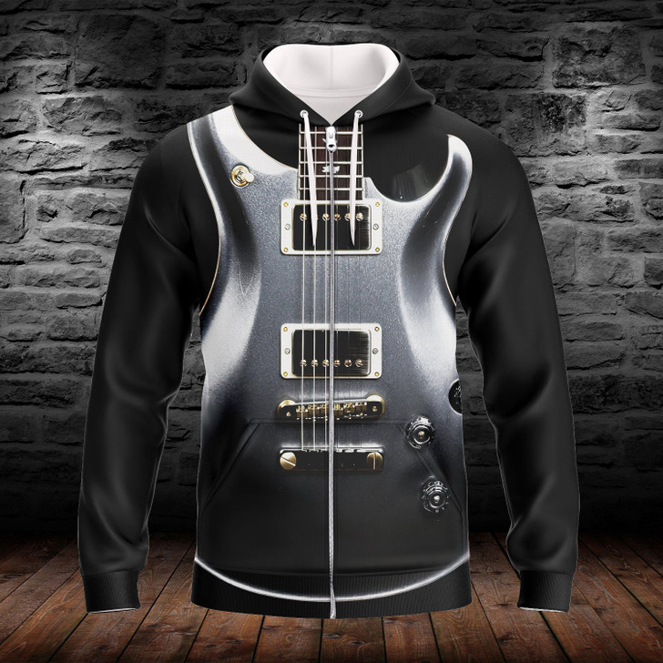 FUNSTUFFPRINT GUITAR - HADN     3D Hoodie and Zip Hoodie