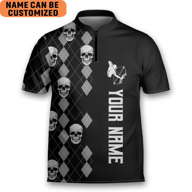 Custom Personalized Archery I Know I Shoot Like An Old Man Shooter Archery Jersey Zipper Shirt