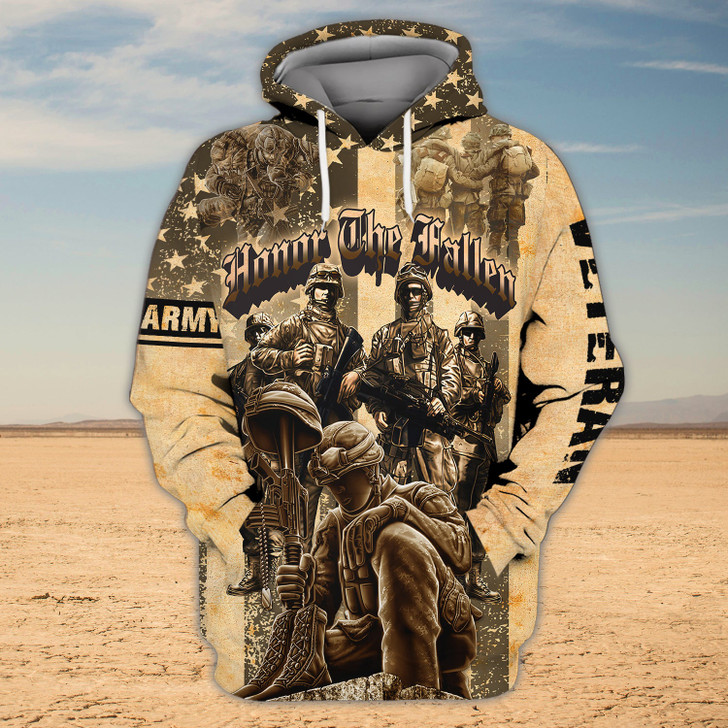 FUNSTUFFPRINT  Veteran - 3D Full Print   3D Hoodie and Zip Hoodie