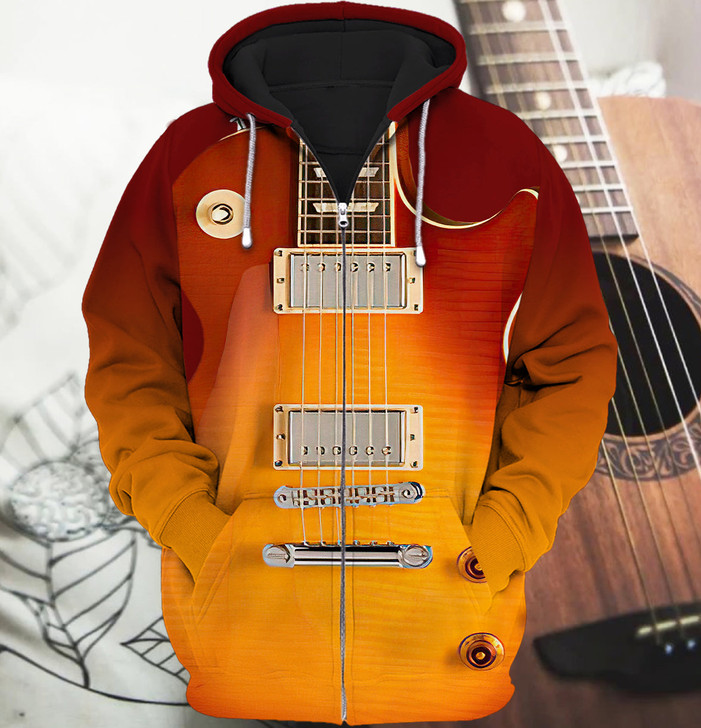 FUNSTUFFPRINT  ELECTRIC GUITAR ZM1U9     3D Hoodie and Zip Hoodie