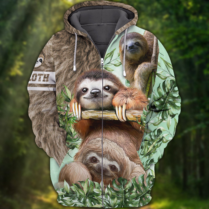 FUNSTUFFPRINT  Love Sloth 3D Full Print TD96    3D Hoodie and Zip Hoodie