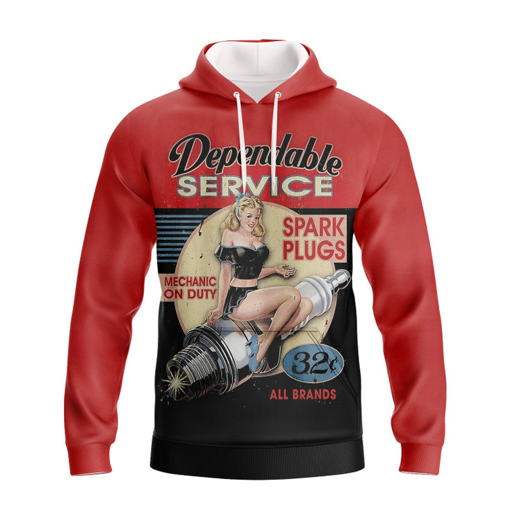 FUNSTUFFPRINT Dependable Service    3D Hoodie and Zip Hoodie