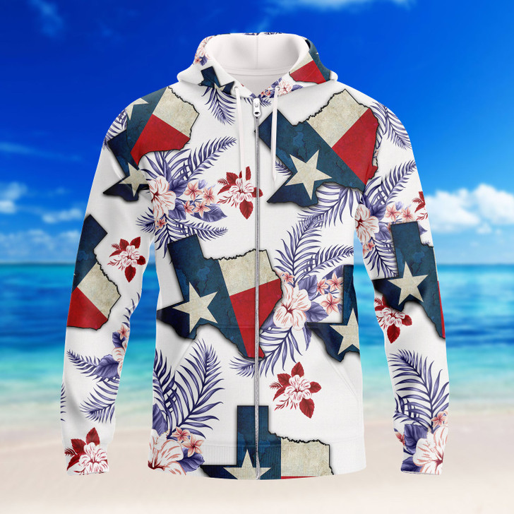 FUNSTUFFPRINT  Texas -  Full Print   3D Hoodie and Zip Hoodie