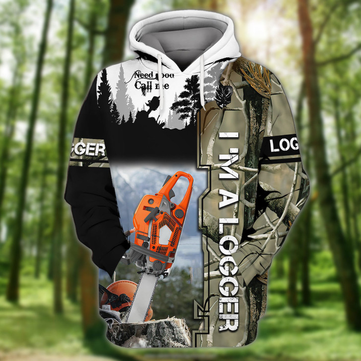 FUNSTUFFPRINT Logger 01 3D Hoodie and Zip Hoodie