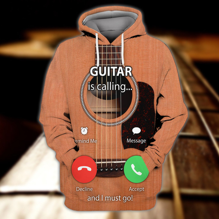 FUNSTUFFPRINT Guitar - Full Print 3D Hoodie and Zip Hoodie