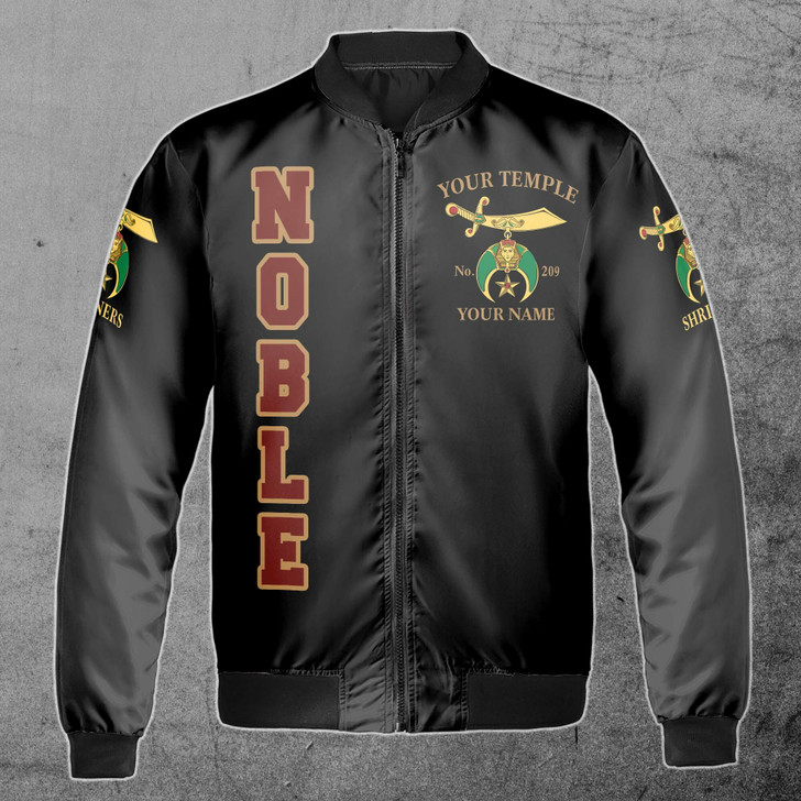 Customize Shriners Nobles Mystic Shrine 3D Bomber Jacket S-5XL