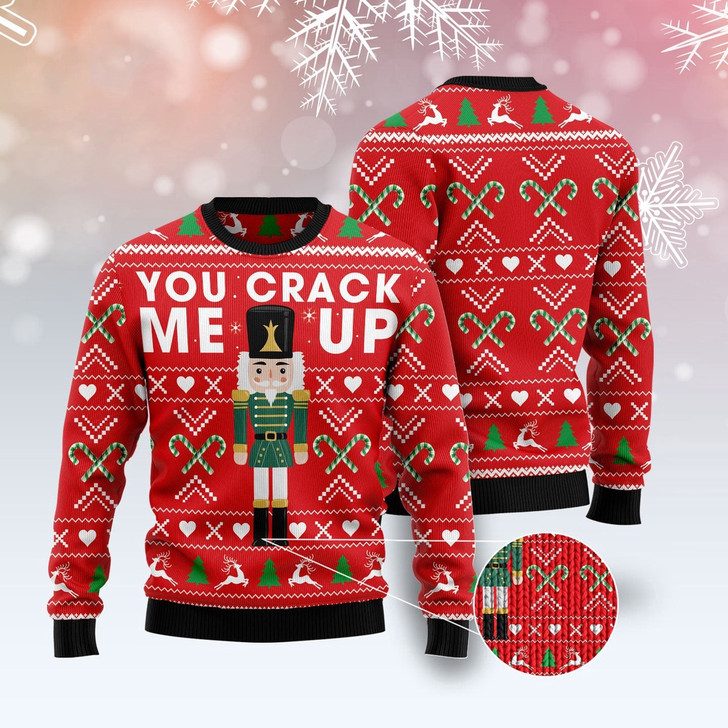 FUNSTUFFPRINT Awesome Nutcracker Ugly Christmas Sweater, Christmas Sweater, Ugly Sweater, Funny Xmas Sweaters Ugly  Sweater