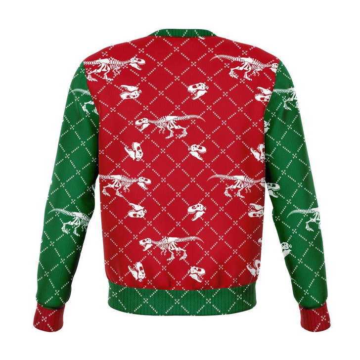 FUNSTUFFPRINT Dinosaur T-rex Christmas Ugly Sweater, Christmas Sweater, Ugly Sweater, Funny Xmas Sweaters Ugly  Sweater