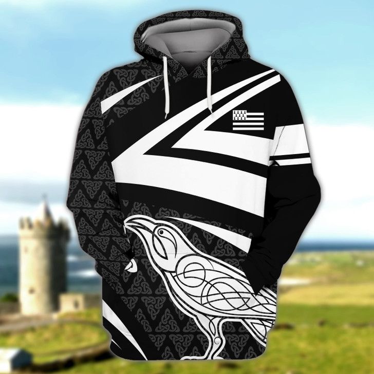 FUNSTUFFPRINT Brittany Celtic Full Print 15  3D Hoodie and Zip Hoodie