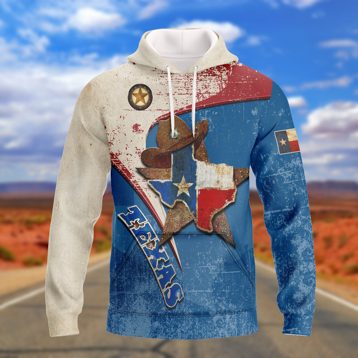 FUNSTUFFPRINT Texas Full Print 04  3D Hoodie and Zip Hoodie