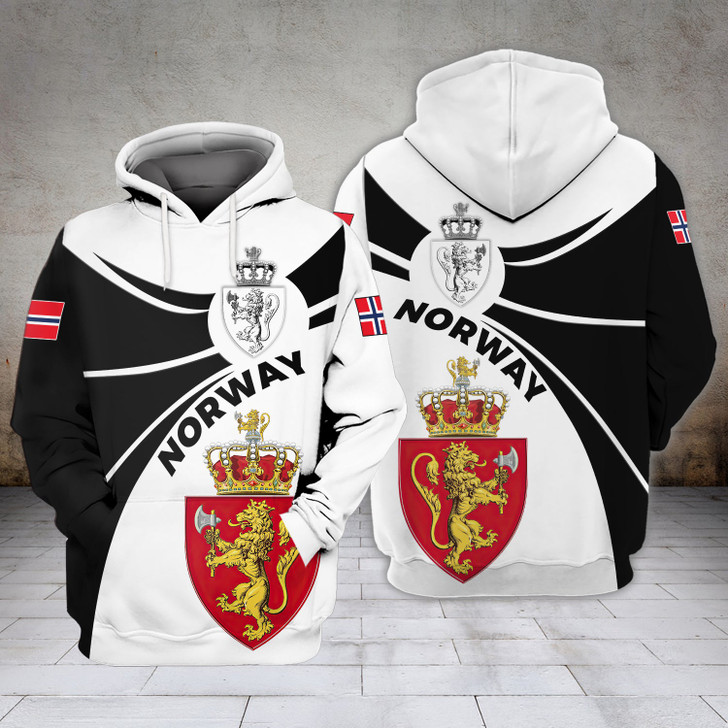 FUNSTUFFPRINT Norway Full Print Tad 3D Hoodie and Zip Hoodie
