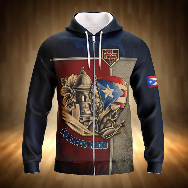 FUNSTUFFPRINT Puerto Rico Full Print 11 RinC98  3D Hoodie and Zip Hoodie