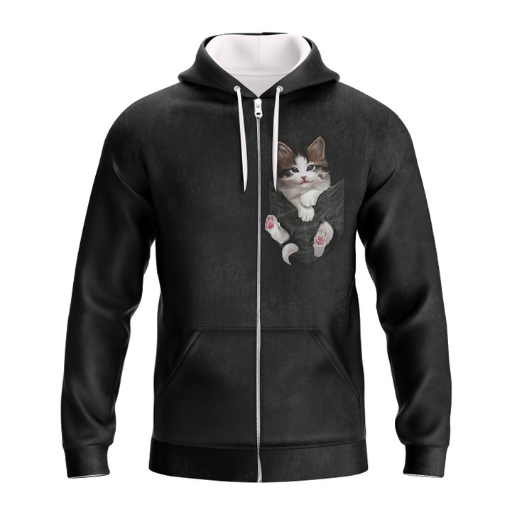 FUNSTUFFPRINT   Full Cat   3D Hoodie and Zip Hoodie