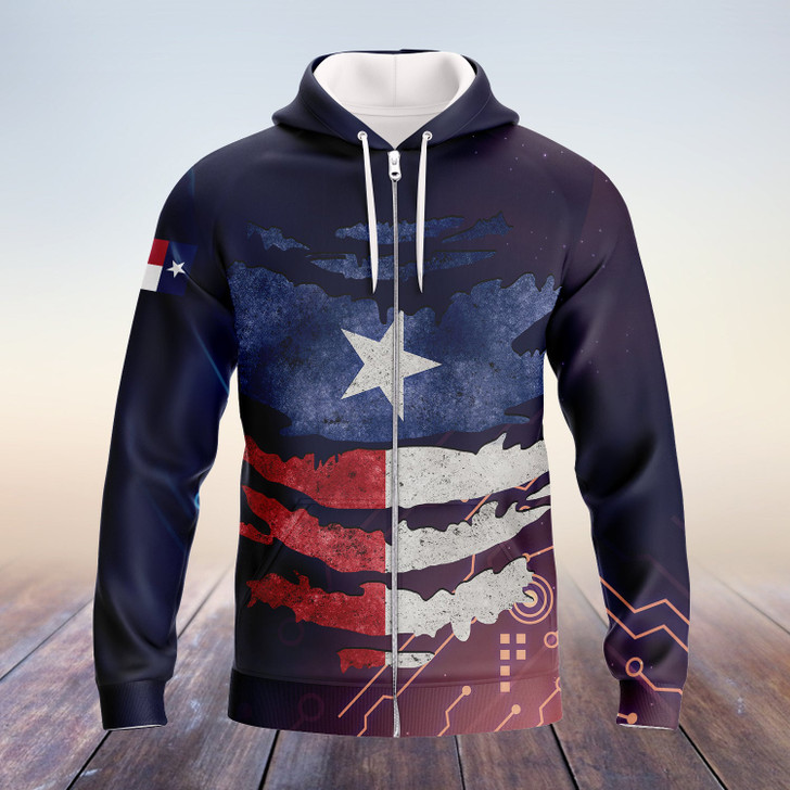 FUNSTUFFPRINT Texas - Full Print   3D Hoodie and Zip Hoodie
