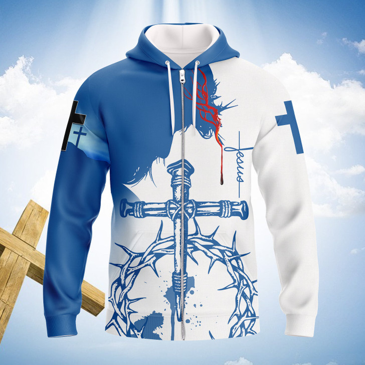 FUNSTUFFPRINT Jesus - Full Print  3D Hoodie and Zip Hoodie