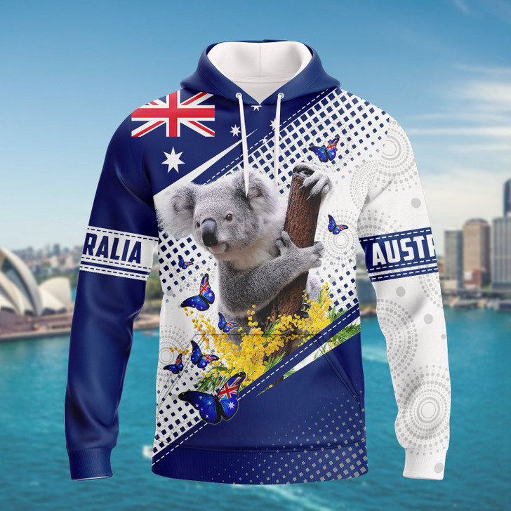 FUNSTUFFPRINT Australia, Love Koala  3D Hoodie and Zip Hoodie