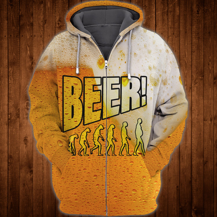 FUNSTUFFPRINT Beer Full Print - TD96   3D Hoodie and Zip Hoodie