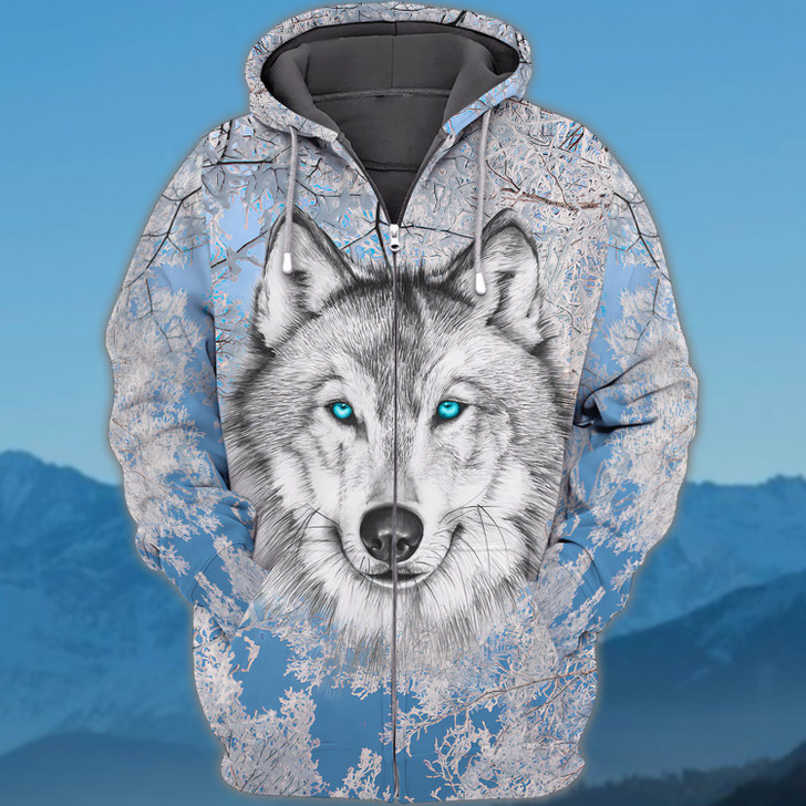 FUNSTUFFPRINT Wolf Full Print  3D Hoodie and Zip Hoodie