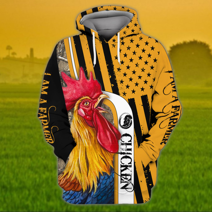 FUNSTUFFPRINT Farmer Q2 Full Print  3D Hoodie and Zip Hoodie