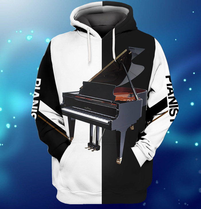 FUNSTUFFPRINT Piano 05  3D Hoodie and Zip Hoodie