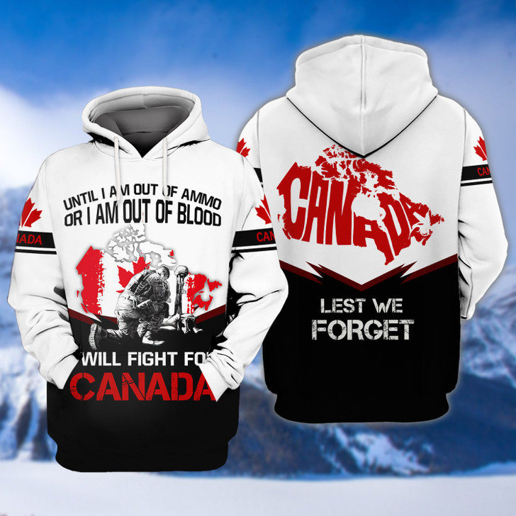 FUNSTUFFPRINT Lest We Forget Anzac Day Remembrance Soldier Design  3D Hoodie and Zip Hoodie