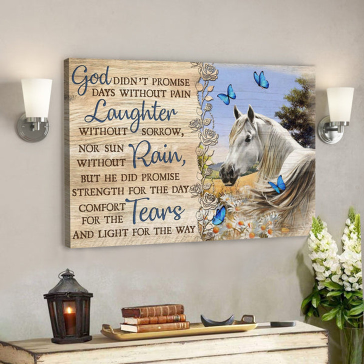 God Jesus Landscape Canvas Prints - God Wall Art - God Didn't Promise Days Without Pain - Ciaocustom