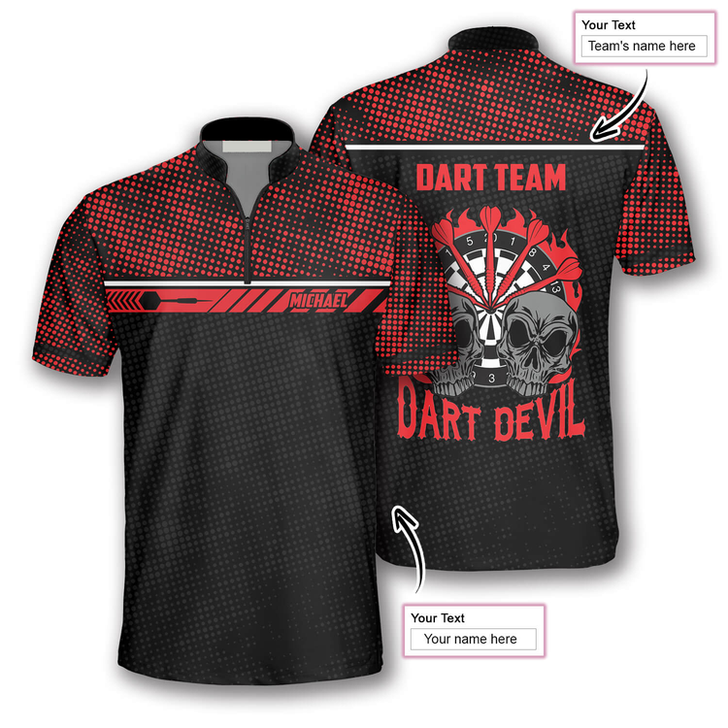 Custom Darts Red Python Custom Darts Jerseys for Men, Perfect Shirt for Dart Players