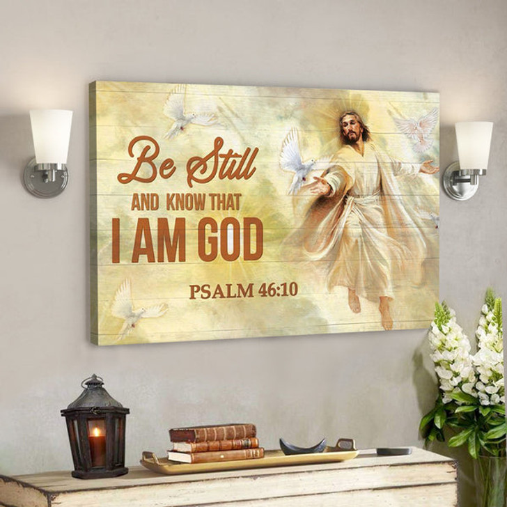 God Canvas - Bible Verse Canvas - I Am God - Beautiful Jesus Canvas - Scripture Canvas - Ciaocustom