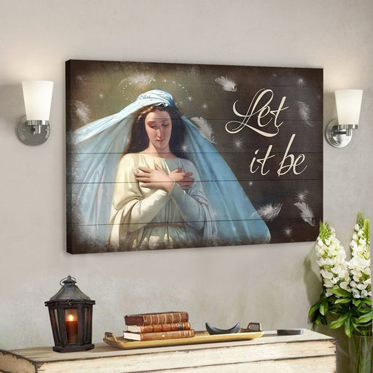 God Canvas - Bible Verse Canvas - Let It Be - Meaningful Christian Canvas - Scripture Canvas - Ciaocustom