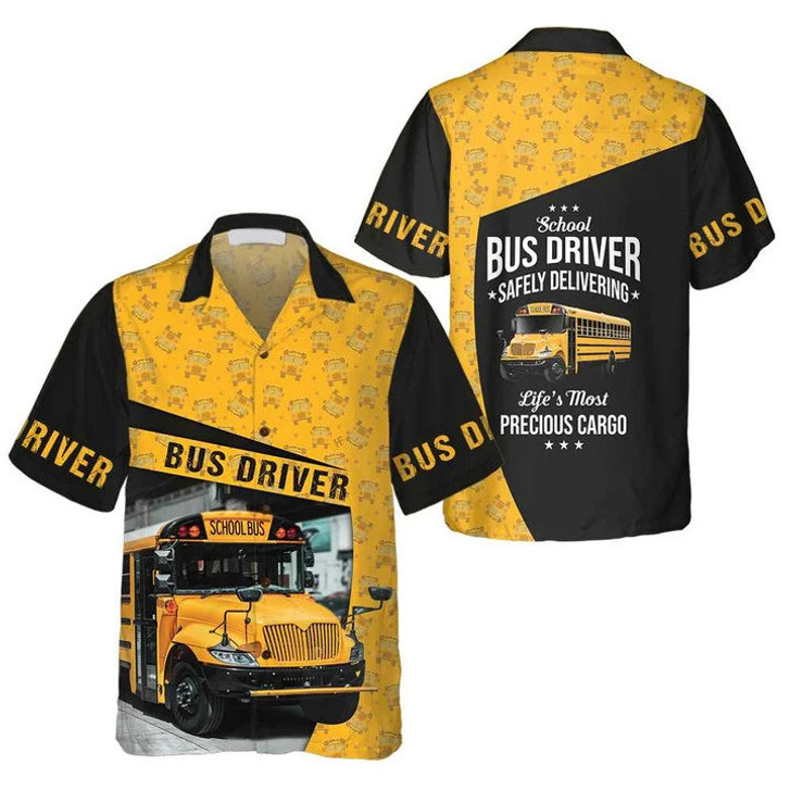 Bus Driver Hawaiian Shirt For Men, Bus Driver Summer aloha shirt, Bus Driver Lover Gifts