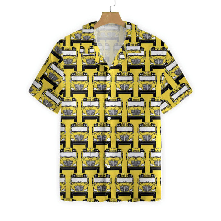 Bus Driver Hawaii shirt, School Bus Hawaiian shirt, Gift for Driver Dad, Grandpa