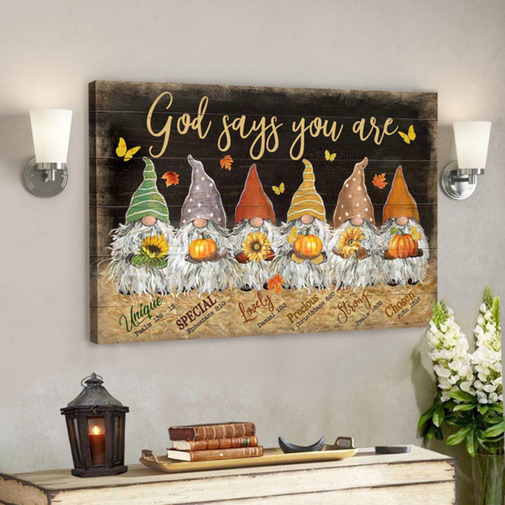 Dwarfs Canvas - God Says You Are Canvas Wall Art - Bible Verse Canvas - Ciaocustom