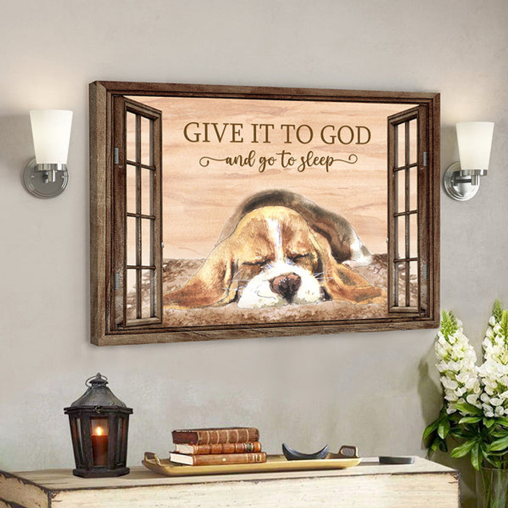 Give It To God And Go To Sleep 5 - Bible Verse Canvas - Scripture Canvas Wall Art - Ciaocustom