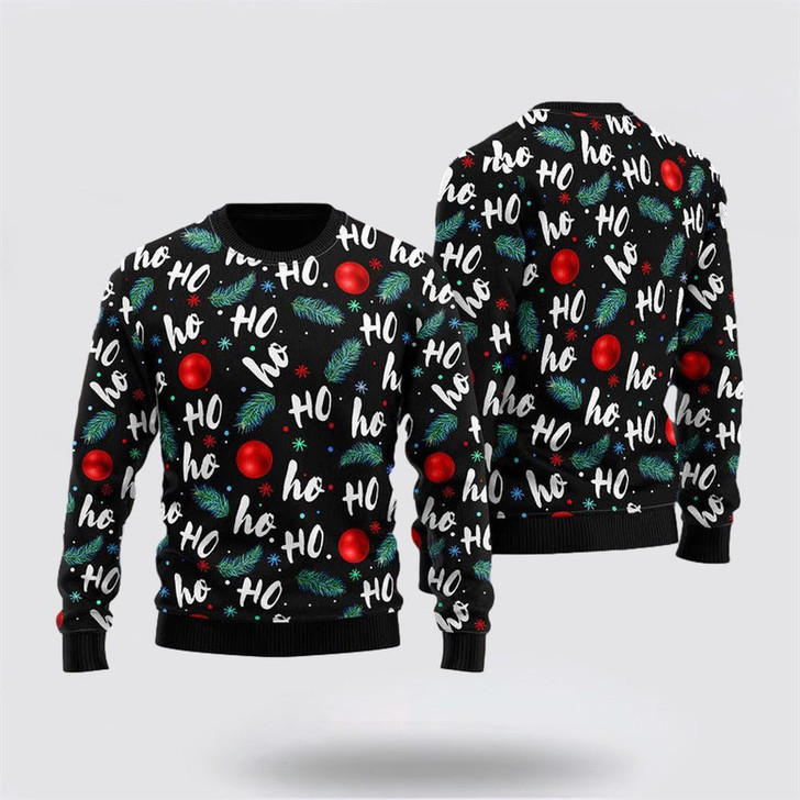 FUNSTUFFPRINT Santa Claus Sweater, Santa Claus Laughing Pattern Ugly Christmas Sweater, Santa Claus Outfit History Ugly  Sweater
