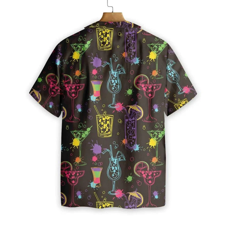 Colorful Cocktails Cool Summer Tastes Hawaiian Shirt