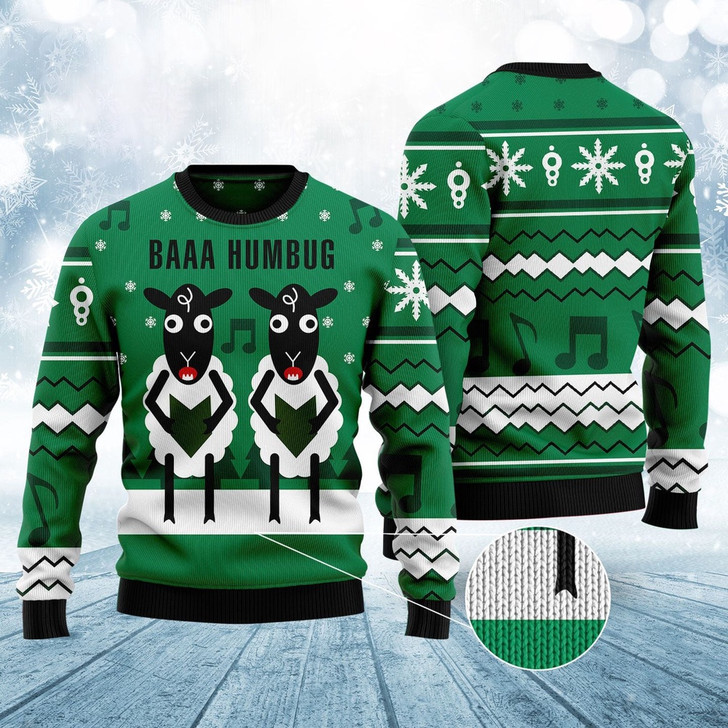 FUNSTUFFPRINT Sheep Ugly Christmas Sweater, Christmas Sweater, Ugly Sweater, Funny Xmas Sweaters Ugly  Sweater
