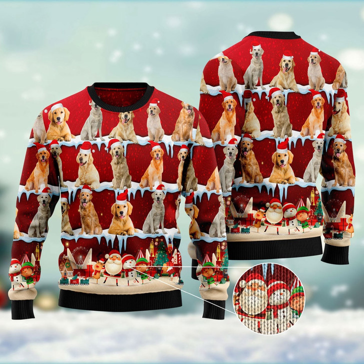 FUNSTUFFPRINT Siberian Husky Ugly Christmas Sweater, Dog Ugly Christmas Sweater, Ugly Dog Sweaters Ugly  Sweater