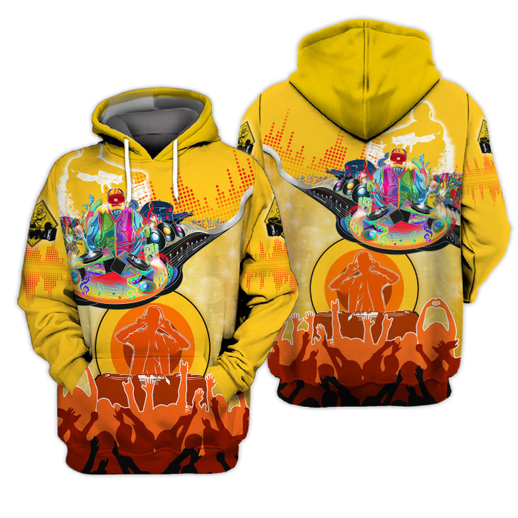 FUNSTUFFPRINT Blue & Red Fire Trucker   3D Hoodie and Zip Hoodie
