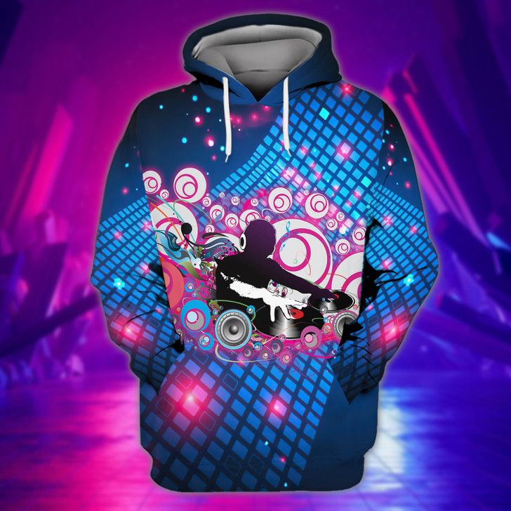 FUNSTUFFPRINT  DJ Player Music 3d Shirts For Men And Women 1209  3D Hoodie and Zip Hoodie