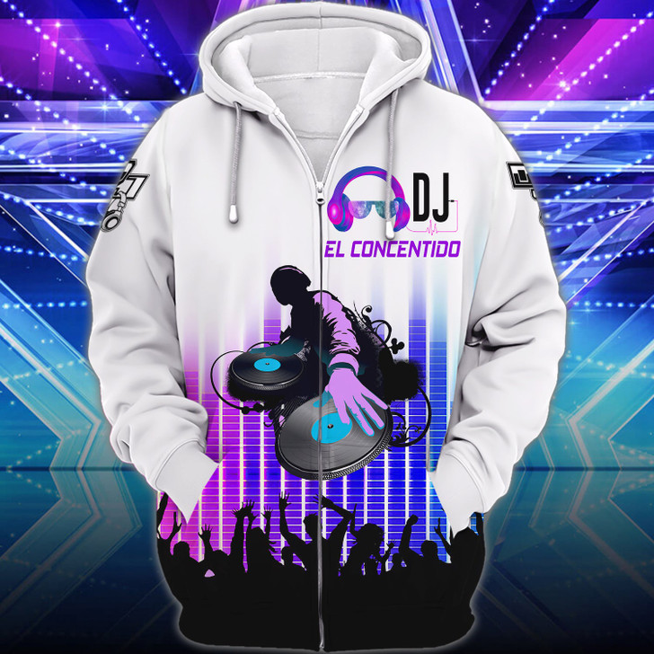 FUNSTUFFPRINT  Dj El Concentido  3D Hoodie and Zip Hoodie