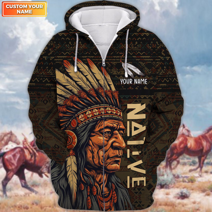 FUNSTUFFPRINT Custom   Native America Shirt For Him, Women Native Pride  3D Hoodie and Zip Hoodie