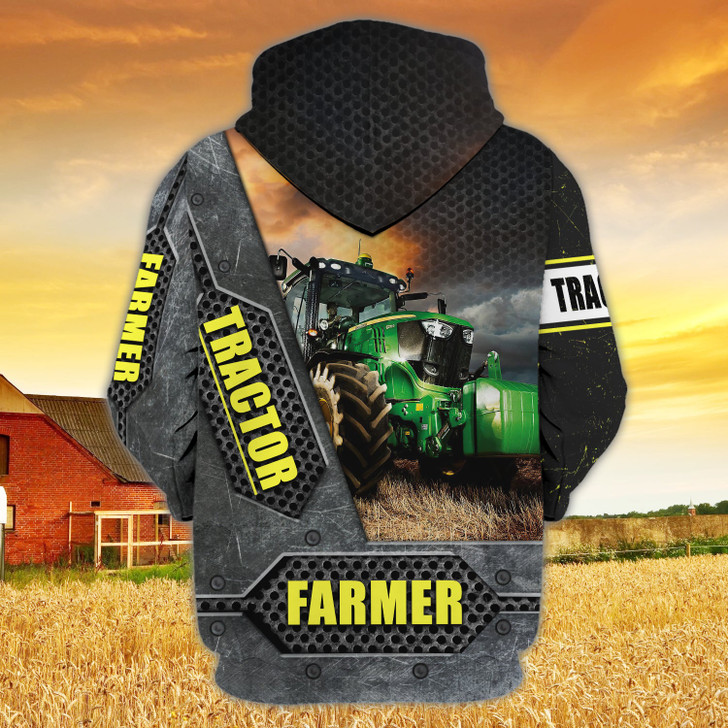 FUNSTUFFPRINT  Personalized Name - Farmer  3D Hoodie and Zip Hoodie